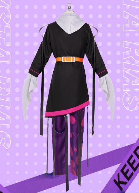 Vtuber Nijisanji Uki Violeta Handsome Uniform Cosplay Costume Halloween Activity Party Role Play Outfit