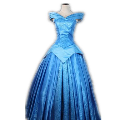 2020 New Arrival Princess Aurora Cosplay Costume For Adult women Party Costume Blue Dress Custom-Made