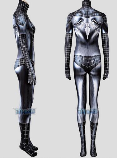 Comic Black Cat Cosplay Woman Spiderman Cosplay 3D Printed Jumpsuits Halloween Costume for Women Superhero Costume