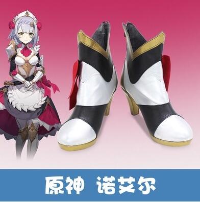 Genshin Impact Noelle Cosplay Costume Uniform Wig Anime Halloween High-quality Costumes for Women Game