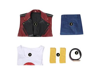 Thor Cosplay Costume Movie Thor 4 Love and Thunder Thor Odinson Cosplay Red Vest Pants Set Townwear