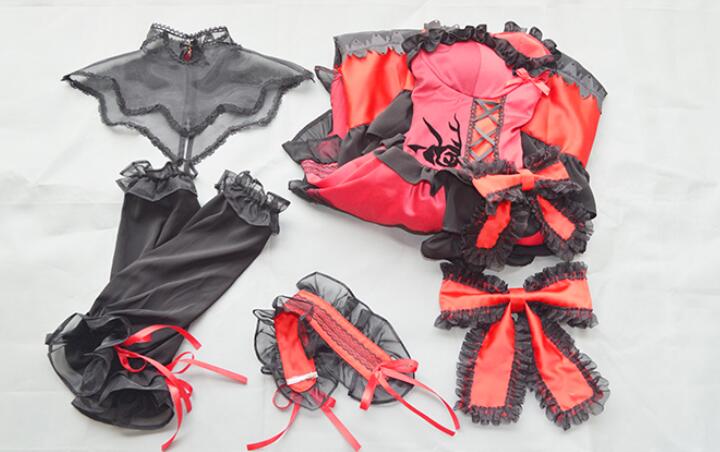 Tokisaki Kurumi Cosplay Costume Women Men Festival Outfit Halloween Christmas Carnival Party