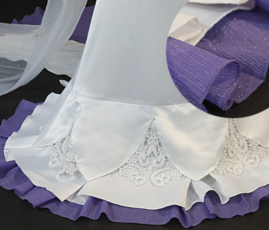 Game Arcane LOL League of Legends Sona Buvelle Cosplay Costume White Wedding Dress Sona Crystal Rose Costume Fancy Women Dress