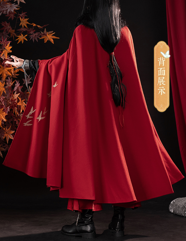 COS-HoHo Anime Heaven Official’s Blessing HuaCheng Tian Guan Ci Fu Hu Cheng Cloak Ancient Cape Uniform Cosplay Costume Unisex