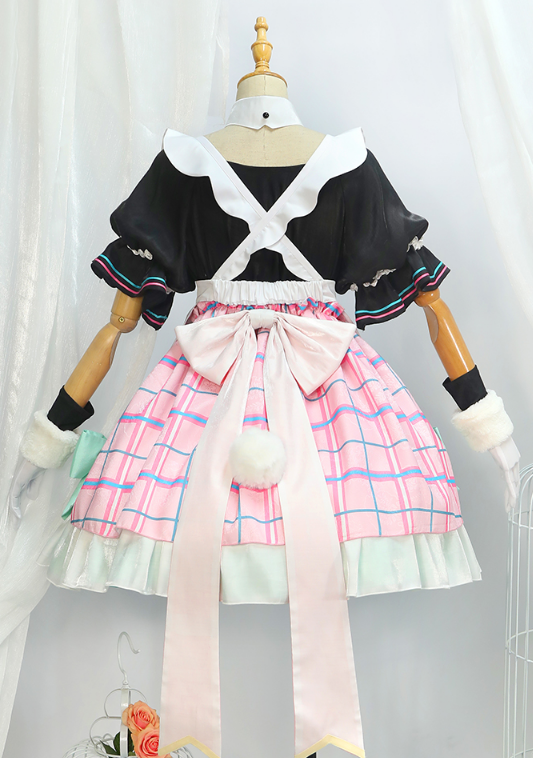 CoCos-S PER-SALE VOCALOID Miku Cosplay Anime Miku Cosplay Costume Lovely Maid Dress Uniform Cute Sexy Dress for girl woman Party