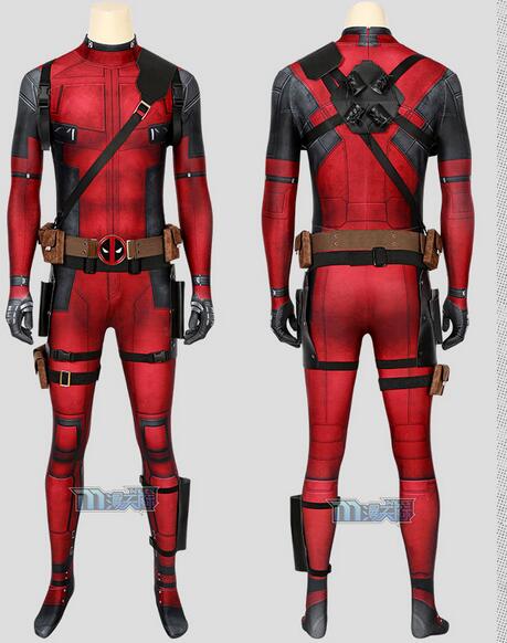 Deadpool Cosplay Costume Wade Winston Wilson Cosplay Jumpsuit Stretch Tights Cosplay Superhero Halloween