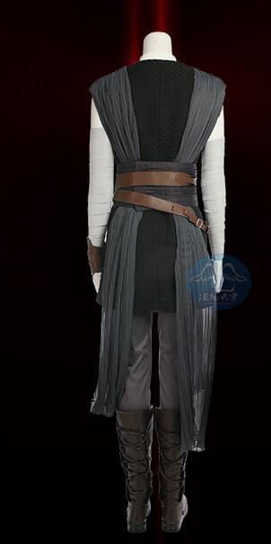 Star 8 Cosplay Rey Cosplay Costume Adult Women Movie The Last Jedi Masquerade Outfit Halloween Custom Made