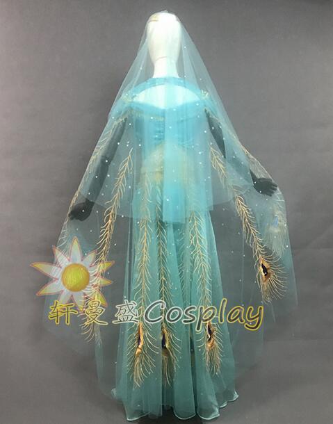 New Movie Jasmine Princess Top Quality Embroidery Cosplay Costume For Adult Women Girls Halloween Party Costume