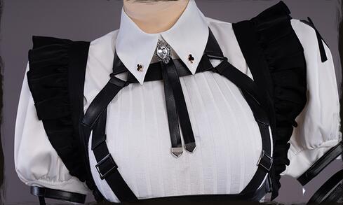 In Stock Combat Maid Cosplay Dress Club Cosplay Costume  AGOTO: �?Club Costume Apron