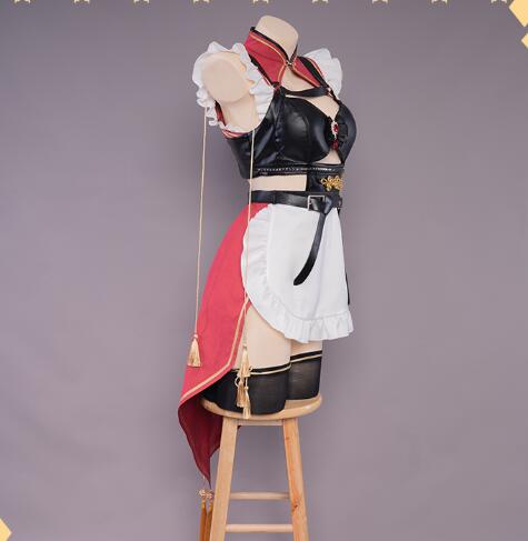 Cosplay Beidou Maid Costume Game Genshin Impact Fanart Exclusive Beidou Maid Ver Cosplay Maid Dress In Stock Outfits