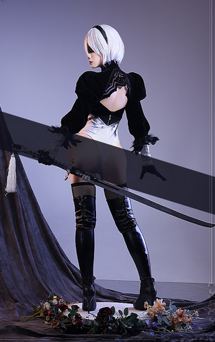 Game Cosplay NieR:Automata 2B Cosplay YoRHa No. 2 Type B Costume Women Halloween Costume NieR Black Uniform