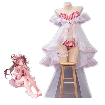 Game Arknights Eyjafjalla Cosplay Swimsuit Costume Summer Flower Cosplay Costume Cute Swimwear