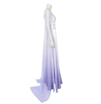 Ice Snow Queen 2 Cosplay Elsa Costume Adult Women Stage Princess Dress Fancy Halloween Carnival Party Gown