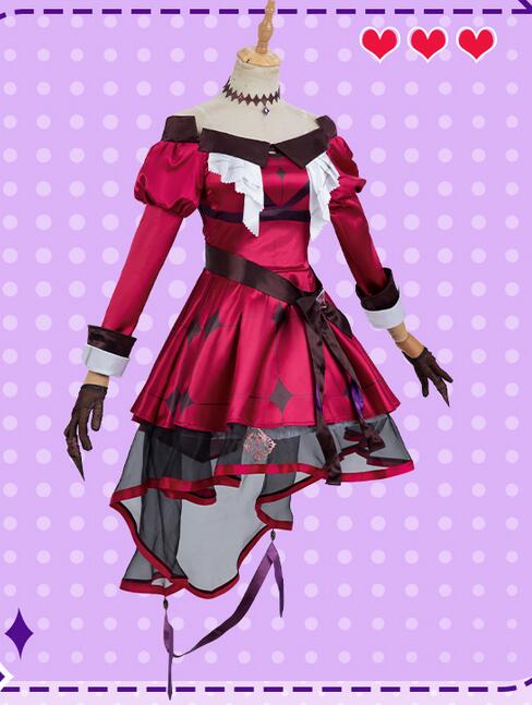 VTuber Hololive Hyakumantenbara Salome Cosplay Costume Red Vtuber  Cosplay DressUniform Christmas Halloween Custom Made