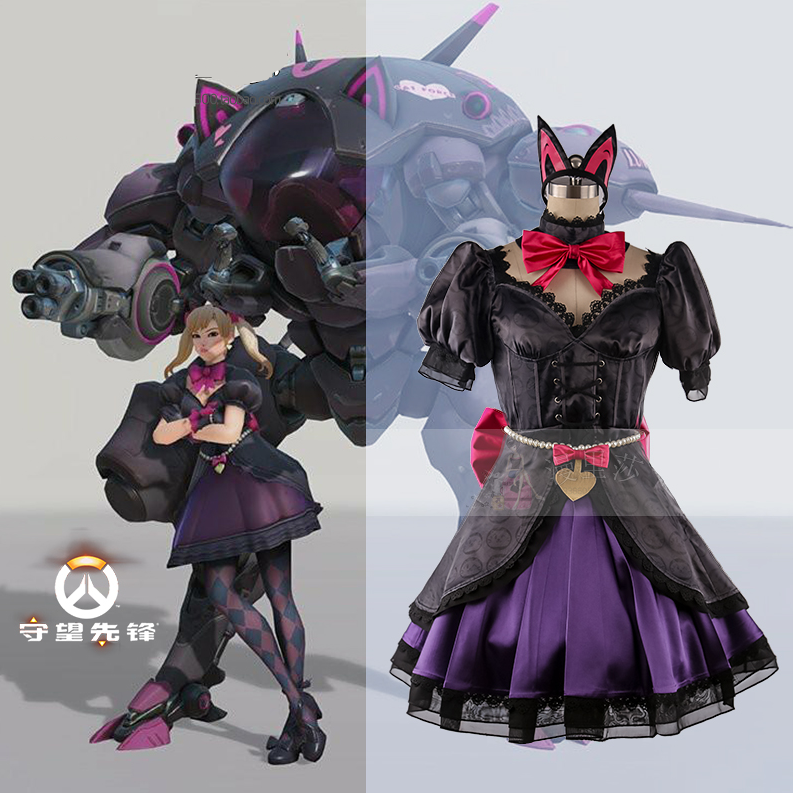 Overwatch Hana Song Cosplay Costume Carnival Halloween Christmas Party Clothing