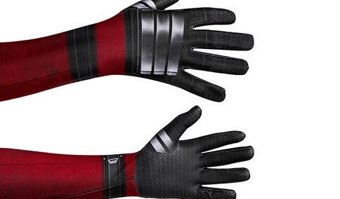 Movie Deadpool Cosplay Costume Kids Red Bodysuit Set Wade Winston Wilson Cosplay Halloween Rave Party Costume