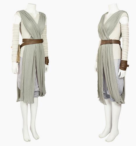 Star Cosplay Wars Rey Cosplay Costume Women Halloween Outfit The Force Awakens Masquerade Full Suits Custom Made