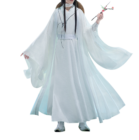 COS-HoHo Anime Heaven Official's Blessing XieLian Tian Guan Ci Fu Xie Lian White Ancient Handsome Uniform Cosplay Costume Men
