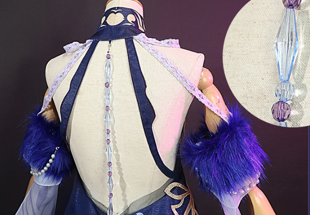 ROLECOS Genshin Impact Ningguang Cosplay Costume Orchid's Evening Gown Costume Cosplay Women Carnival Halloween Outfits Full Set