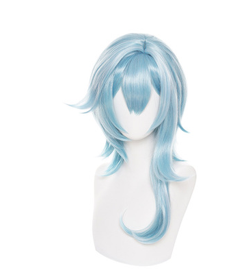 Genshin Impact Eula Lawrence Cosplay Costume Halloween Carnival Wave Flower Knight Funny Costume Glove Jewelry Anime Cosplay Wig