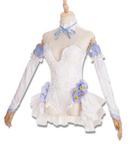 Miku Flower Fairy Nemophila Dress Outfits Anime Cosplay Costumes