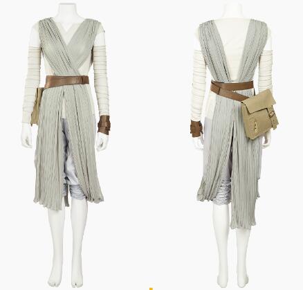 Star Cosplay Wars Rey Cosplay Costume Women Halloween Outfit The Force Awakens Masquerade Full Suits Custom Made
