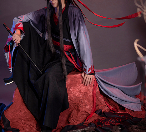 DokiDoki-SR Dao Mo To Shi Cosplay Yiling Patriarch Ver Wei Wu Xian Cosplay Costume Men Wei Wuxian Mo Dao Zu Shi Yiling Patriarch