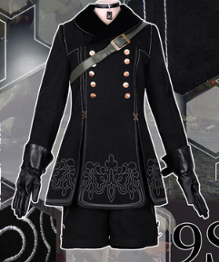Game Cosplay NieR:Automata Cosplay 9S Cotsume YoRHa No. 9 Type S NieR Automata Cosplay Game Costume 9S
