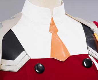 02 Cosplay Zero Two Anime DARLING in the FRANXX: 002 Zero Two Uniform Cosplay Costume Peach Velvet Skin Martial
