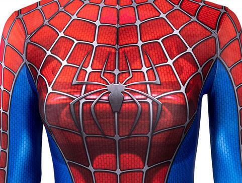The Amazing Spider-man 2 Print Bodysuit Peter Parker Cosplay Spiderman Costume in Movie Halloween Adult Costume