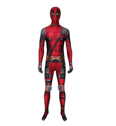 Deadpool Cosplay Costume Adult Tights Wade Winston Wilson Cosplay Stretch Jumpsuit Cosplay Halloween Superhero Costume