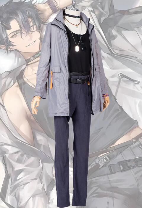 Arknights Flamebringer Game Suit Handsome Uniform Cosplay Costume Halloween Party Outfit Men Daily Clothing