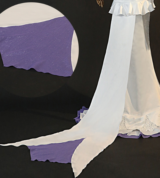 Game Arcane LOL League of Legends Sona Buvelle Cosplay Costume White Wedding Dress Sona Crystal Rose Costume Fancy Women Dress