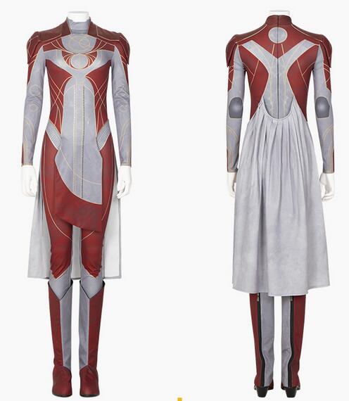 Eternals Makkari Cosplay Costume Superhero Cosplay Jumpsuit with Shoes Full Set Bodysuit Adult Women Anime Halloween Costume