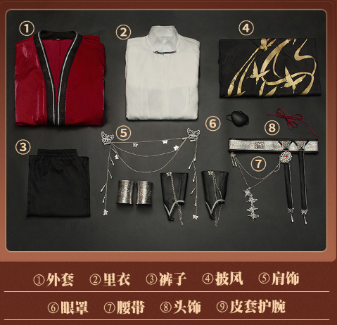 Irelia H Store Heaven Official’s Blessing Comics Version Ghost King Hua Cheng Cosplay Costume