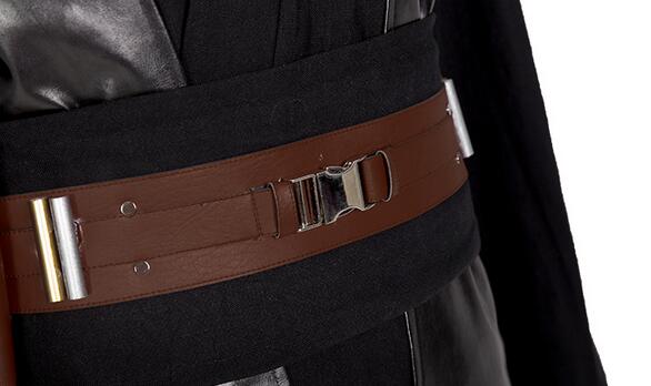 Anakin Skywalker Cosplay Costume Star Superhero Wars Costume Outfit with Black Long Cloak Adult Men Cosplay Costume Custom Size