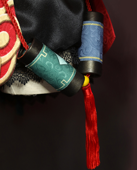 Anime Genshin Impact Yanfei Game Suit Hat Bag Shoes Uniform Yan Fei Cosplay Costume Wig Halloween Party Outfit for Women