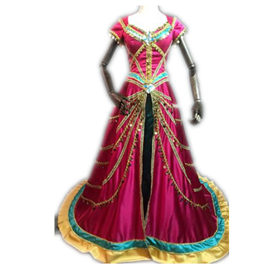 New Version Movie Jasmine Princess Top Quality Cosplay Costume For Adult Women Girls Halloween Costume Party