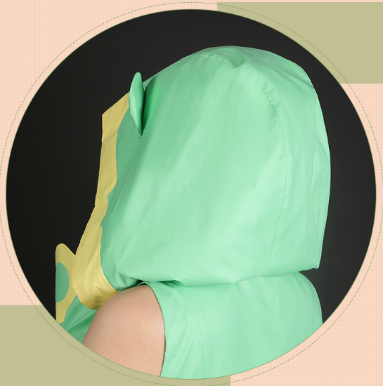 Lardoo Shugo Chara Cosplay Costume Anime Shugo Chara Cosplay Cute Frog Raincoat Dress