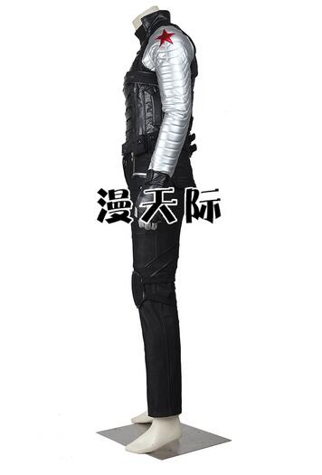 Winter Soldier Cosplay Costume Bucky Barnes Movie Captain America 2 Winter Soldier Costume Halloween Costume Adult Men