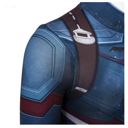 America Captain Kids Bodysuit Cosplay Costume Movie Avengers3 Infinity War Cosplay Steve Rogers Boys Jumpsuit Rave Party Outfit
