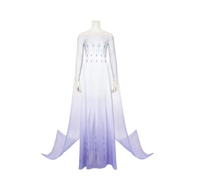Ice Snow Queen 2 Cosplay Elsa Costume Adult Women Stage Princess Dress Fancy Halloween Carnival Party Gown
