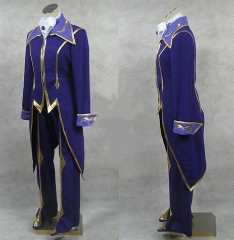 Geass R2 Zero Lelouch Lamperouge Cosplay Costume Set
