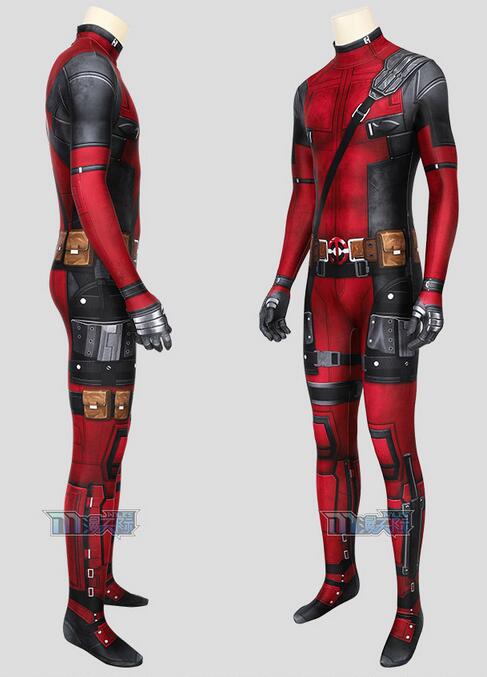 Deadpool Cosplay Costume Adult Tights Wade Winston Wilson Cosplay Stretch Jumpsuit Cosplay Halloween Superhero Costume