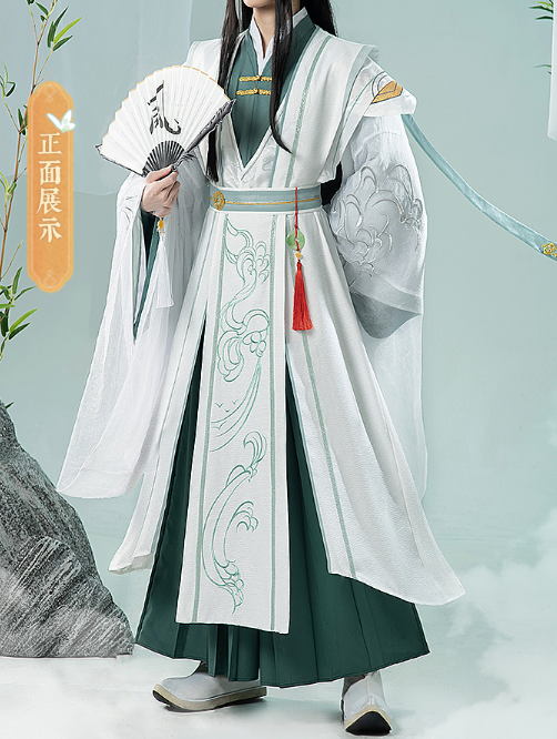 COS-HoHo Anime Heaven Official’s Blessing ShiQingXuan Tian Guan Ci Fu Handsome Ancient Uniform Cosplay Costume Men Party Suit