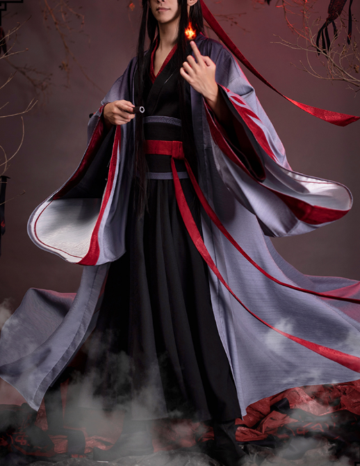 DokiDoki-SR Dao Mo To Shi Cosplay Yiling Patriarch Ver Wei Wu Xian Cosplay Costume Men Wei Wuxian Mo Dao Zu Shi Yiling Patriarch