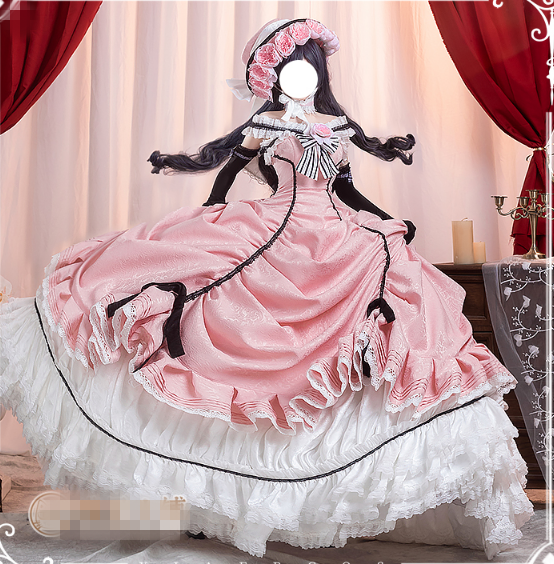 CoCos-SSS Anime Black Butler Ciel Robin Cosplay Costume Anime Cos Black Butler Cosplay Ciel Lolita Girl Cosplay Dress and Wig