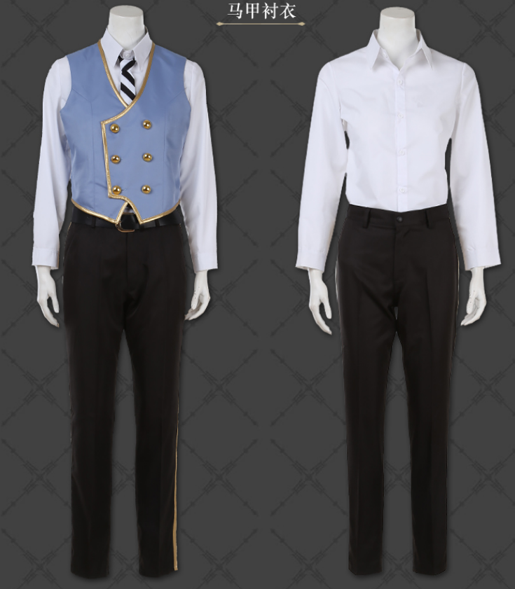 New! Twisted Wonderland OCTAVINELLE Azul Floyd Jade School Unoforms Cosplay Costume Halloween Cos Party Uniforms H