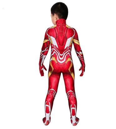Iron Man Cosplay Costume Tony Stark Boy Costume Movie Infinity War Avengers3 Cosplay Kids Set Jumpsuit