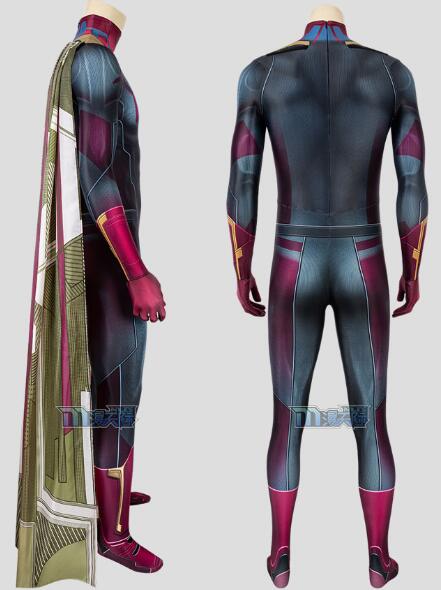Vision Cosplay Costume Movie Avengers3 Infinity War Bodysuit Adult Cosplay Jumpsuit Superhero Costume Halloween